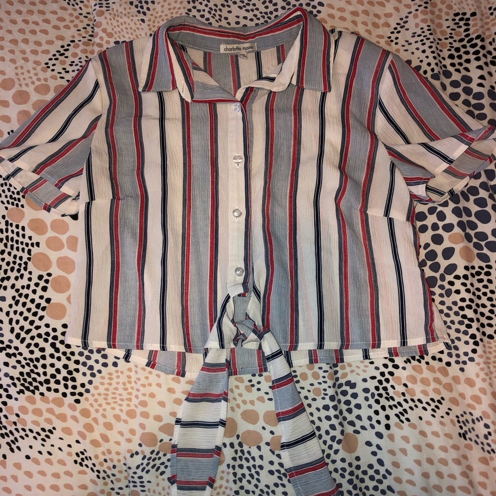 Striped Bottom Up Crop top